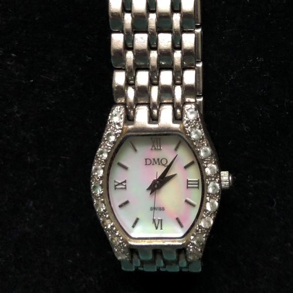DMQ Silver Watch w/ Mother of Pearl Face - Picture 3 of 5